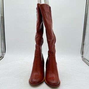 Women Brown Wedge High Heels Over The Knee Boots High Winter Boots
